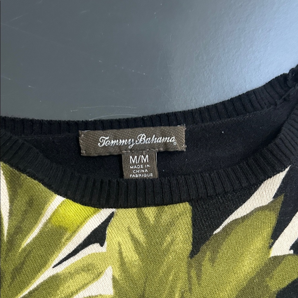 Tommy Bahama Green Leaf Knit Top